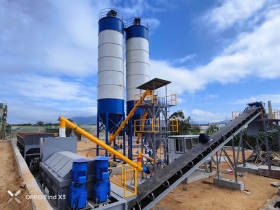 Continuous mixing plant