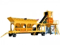 Convenient transporation easy computer operation low cost mobile concrete mixing plant price china 