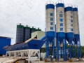Fully automatic economical stationary cement mixing equipment secure control for beton machine 