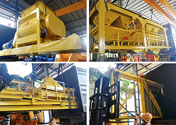 una planta de dosificación de concreto estacionaria más hzs50 se instalará en Filipinas